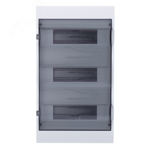 Щит распределительный встраиваемый белый City9 (ЩРв-П-36) дверь прозрачная на 36 модулей IP40