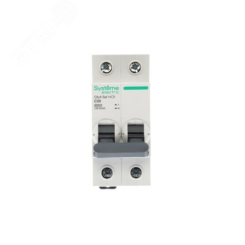 Выключатель автоматический двухполюсный (АВ) С 50А 2P 6kA 230В City9 Set