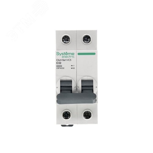 Выключатель автоматический двухполюсный 32А С 4.5kA 230В City9 Set