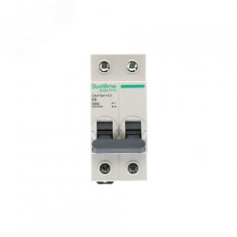 Выключатель автоматический двухполюсный (АВ) С 6А 2P 6kA 230В City9 Set