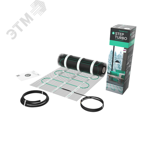 Теплый пол (мат нагревательный) STEP TURBO STM200010, 200 Вт/м2, 200 Вт, 1 м2