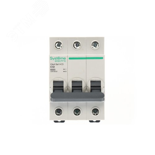 Выключатель автоматический трехполюсный (АВ) С 32А 3P 6kA 400В City9 Set