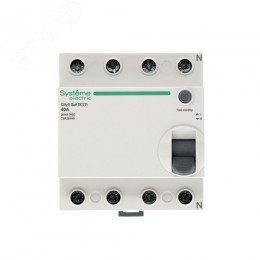 Выключатель дифференциального тока (ВДТ) 40А 4P 30мА Тип-AC 400В City9 Set