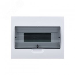 Щит распределительный встраиваемый белый City9 (ЩРв-П-12) дверь прозрачная на 12 модулей IP40