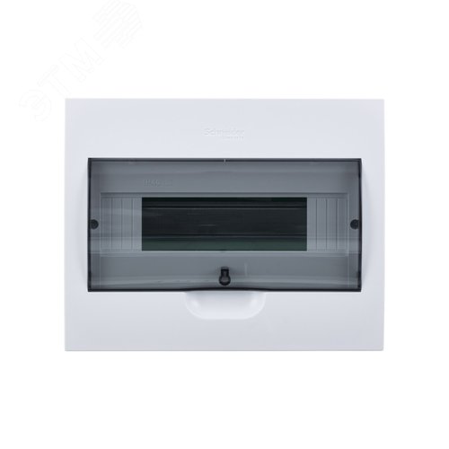 Щит распределительный встраиваемый белый City9 (ЩРв-П-12) дверь прозрачная на 12 модулей IP40