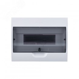 Щит распределительный навесной белый City9 (ЩРн-П-12) дверь прозрачная на 12 модулей IP40