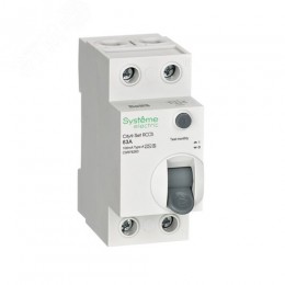 Выключатель дифференциального тока селективный (ВДТ/УЗО) 63А 2P 100мА A-S 230В City9 Set