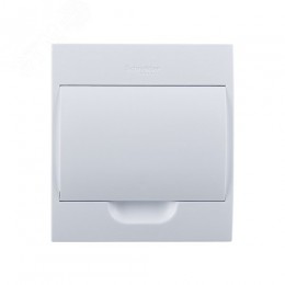 Щит распределительный навесной белый City9 (ЩРн-П-8) дверь белая на 8 модулей IP40