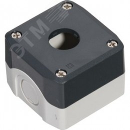 Пост кнопочный , 1 отверстие, серый