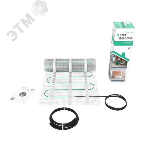 Теплый пол (мат нагревательный) STEP BALANCE SBM150025, 150 Вт/м2, 375 Вт, 2,5 м2