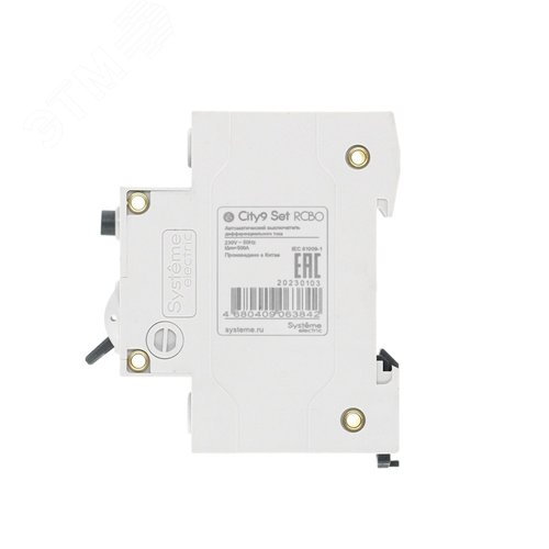 Выключатель автоматический дифференциального тока (Автоматический выключатель дифференциального тока АВДТ) 1P+N С 16А 4.5kA 30мА Тип-A 230В City9 Set