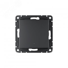 ATLASDESIGN SMART 1-кл. ВЫКЛЮЧАТЕЛЬ с подсв., Zigbee, сх.1, L+N, 10А, мех., КАРБОН