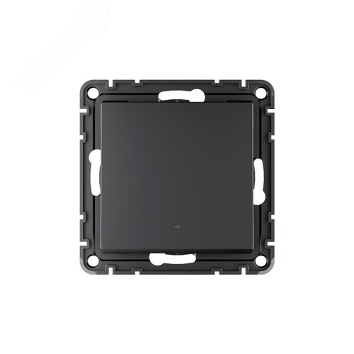 ATLASDESIGN SMART 1-кл. ВЫКЛЮЧАТЕЛЬ с подсв., Zigbee, сх.1, L+N, 10А, мех., КАРБОН