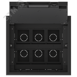 Люк MultiDeS на 12 модулей IP40 для фальшпола с монтажной коробкой тип MDK10