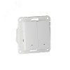 ATLASDESIGN SMART 2-кл. ВЫКЛЮЧАТЕЛЬ с подсв., Zigbee, сх.5, L+N, 10А, мех., БЕЛЫЙ