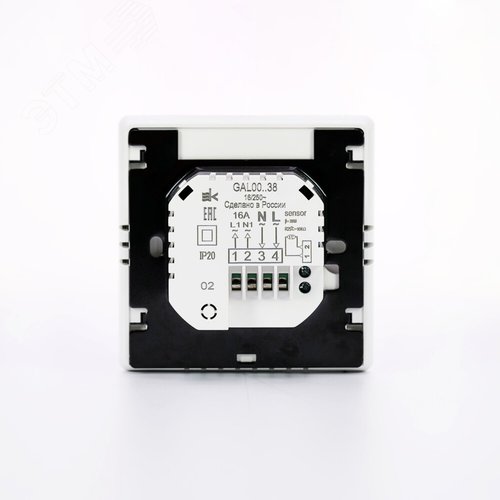 ARTGALLERY ТЕРМОСТАТ программируемый с Wi-Fi для электрического теплого пола, 16 А, моноблочный, БЕЛЫЙ