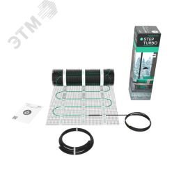Теплый пол (мат нагревательный) STEP TURBO STM200030, 200 Вт/м2, 600 Вт, 3 м2