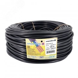 Провод ПВСнг(А)-LS  2*1.5 Ч 100м ТРТС