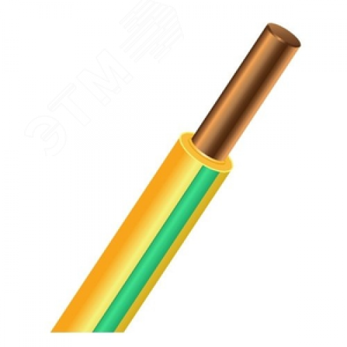 Провод силовой ПуВ-нг(А)-LS 1х1.5 ж/з бухта 500 м ТРТС