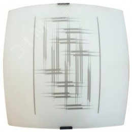 Светильник НПБ-09-60-003 М83 Элегант матовый белый клипсы штамп металлик ИУ