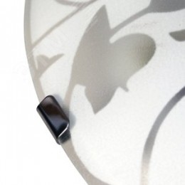 Светильник НПБ-01-2х60-139 М16 Эрика 300 матовый белый /клипсы штамп металлик индивидуальная упаковка