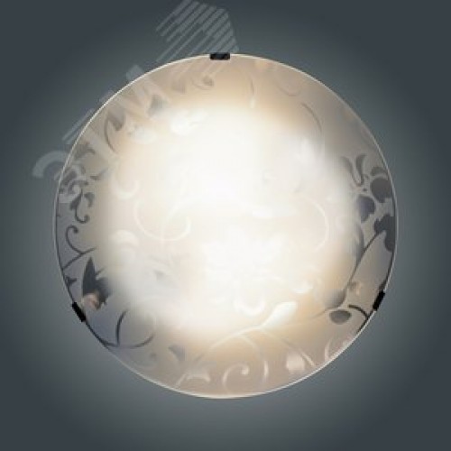 Светильник НПБ-01-2х60-139 М16 Эрика 300 матовый белый /клипсы штамп металлик индивидуальная упаковка