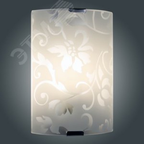 Светильник НББ-21-60 М21 Эрика 150х220 матовый белый/клипсы штамп металлик индивидуальная упаковка