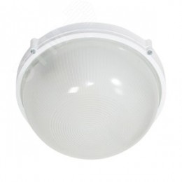 Светильник НПП-03-100-009 IP65 Банник 1101 Круг большой матовый/корпус белый