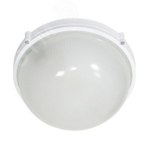 Светильник НПП-03-100-009 IP65 Банник 1101 Круг большой матовый/корпус белый