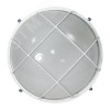 Светильник НПП-03-100-010 IP65 Банник 1102 Круг большой матовый/корпус с решеткой белый