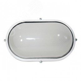 Светильник НПП-03-100-017 IP65 Банник 1201 Овал большой матовый/корпус белый
