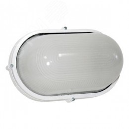 Светильник НПП-03-100-017 IP65 Банник 1201 Овал большой матовый/корпус белый