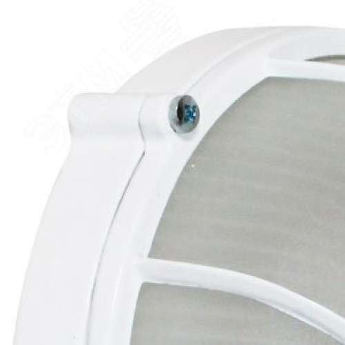 Светильник НПП-03-60-014 IP65 Банник 1302 Круг малый матовый/корпус с решеткой белый