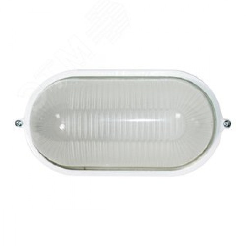 Светильник НПП-03-60-021 IP65 Банник 1401 Овал малый матовый/корпус белый