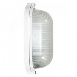 Светильник НПП-03-60-021 IP65 Банник 1401 Овал малый матовый/корпус белый