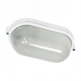 Светильник НПП-03-60-021 IP65 Банник 1401 Овал малый матовый/корпус белый