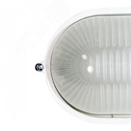 Светильник НПП-03-60-021 IP65 Банник 1401 Овал малый матовый/корпус белый