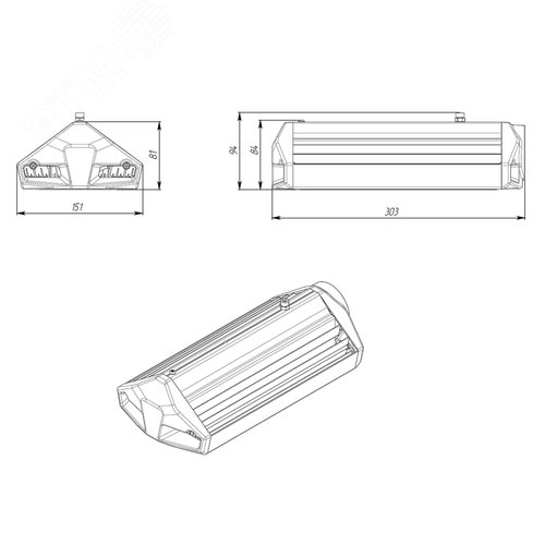 Светильник уличный ЕСАУЛ ДКУ-50 750 ШБ