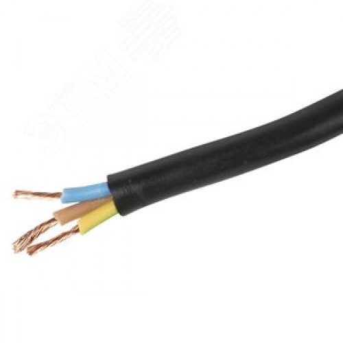 Провод ПВСнг(А)-LS 3х1  черный ТРТС