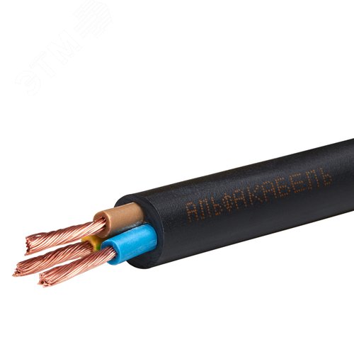 Провод ПВСнг(А)-LS 4х1.5  черный ТРТС