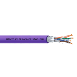 Витая пара SF/UTP CAT6 4PR 23AWG LSZH(LSOH)       экранированная с ограниченным выделением дыма(DCM Test Report) Польша ЕКС