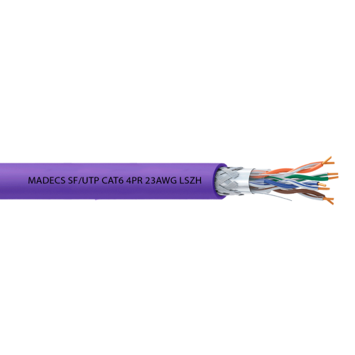 Витая пара SF/UTP CAT6 4PR 23AWG LSZH(LSOH)       экранированная с ограниченным выделением дыма(DCM Test Report) Польша ЕКС