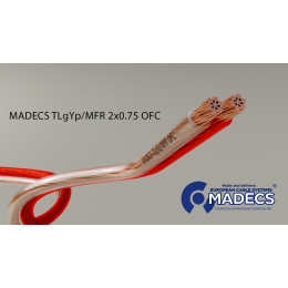 Кабель акустический TLgYp/MFR 2x0.75 прозрачный Польша