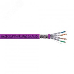 Витая пара S/FTP 4PR 23AWG Cat.7 LSZH(LSOH) экранированная с ограниченным выделением дыма(DCM Test Report) Польша