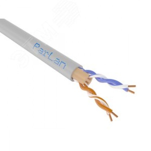 Витая пара ParLan U/UTP Cat 5e PVCLS нг(A)-FRLS 2х2х0.52