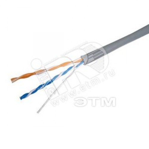 Витая пара U/UTP кат 5e 2х2х0.48 AWG24 Standart PVC IN
