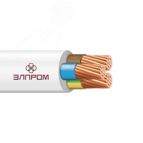 Провод ПВС нг(А)LS 3х6 белый ТРТС