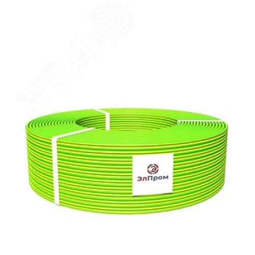 Провод силовой ПуГП нг(А)HF 1х1.5 желто-зеленый(бухта) ТРТС