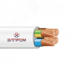 Провод ПВС 4х6 белый ТРТС