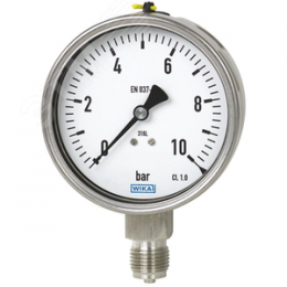 Манометр стандартного исполнения радиальный 232.50.100 25 бар G1/2B кл.т. 1.0,гидрозаполненный